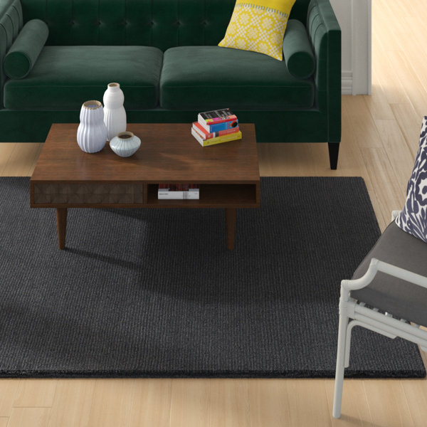 Villegas Wool Charcoal Gray Area Rug & Reviews AllModern